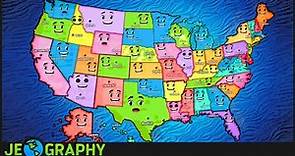 50 States Song with Lyrics | Alphabetically-Ordered States & Capitals of the USA