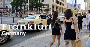 Frankfurt am Main Germany summer walking tour |walk in the city|4k