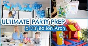 ULTIMATE PARTY PREP DURING A PANDEMIC | KIDS PARTY IDEAS & DIY BALLOON ARCH | Emily Norris