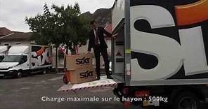 Comment utiliser un hayon - 20m3 - Sixt location de véhicules utilitaires