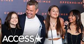 Matt Damon Brings Daughters To 'Oppenheimer' Premiere