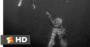 Creature from the Black Lagoon (4/10) Movie CLIP - Underwater Stalking (1954) HD