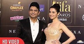 Beautiful Divya Khosla Kumar With Husband Bhushan Kumar at #IIFA20 | IIFA Awards 2020
