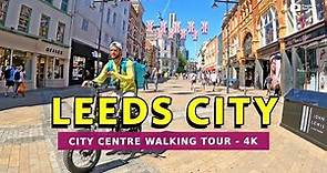 Leeds City Center [4K] Virtual Walking Tour of Leeds City, England, United Kingdom 🇬🇧