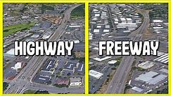 The Difference Between Freeways & Highways