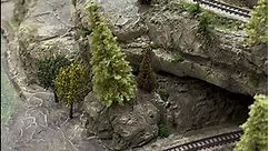 Z Scale Model Trains on a mountain top #shorts