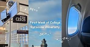first week of college vlog | syracuse university .˚₊