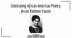 Week 2: Jessie Redmon Fauset