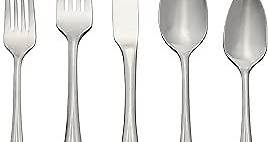 Oneida Virage 20 Piece Everyday Flatware Set, Service for 4, 18/0 Stainless Steel, silverware set