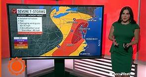 NYC, Philly and DC at risk for severe weather this week | AccuWeather