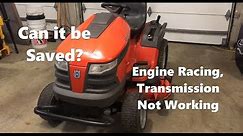 Husqvarna Tractor Repair - Engine Racing, Hydrostatic Transmission not Working