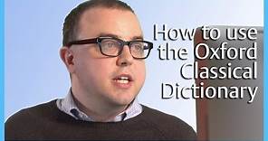 How to use the Oxford Classical Dictionary
