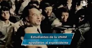 Descalabrado y abucheado: el día que Luis Echeverría inauguró cursos en la UNAM