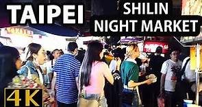 Best of Taipei: Shilin Night Market Experience -Taiwan walk 2023 4K