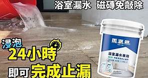 浴室地板浸泡式止漏劑使用教學 【雨漏熱x特力屋】