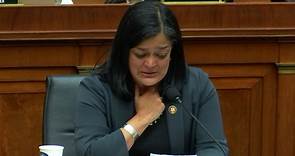 Watch: Rep. Jayapal tearfully reveals child came out as gender nonbinary