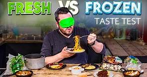 Blind Tasting FRESH vs FROZEN Ingredients | Where Best to Spend Your Money? | Sorted Food