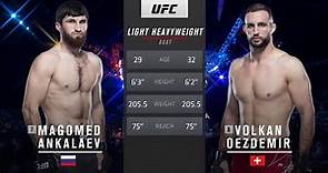Magomed Ankalaev vs Volkan Oezdemir UFC 267