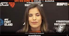Julianna Peña UFC on ESPN 16 Virtual Media Day interview