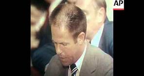 SYND 31-7-73 HALDEMAN TESTIFYING BEFORE SENATE WATERGATE COMMITTEE THAT HE HEARD THE TAPES