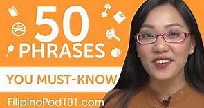 50 Phrases Every Filipino Beginner Must-Know