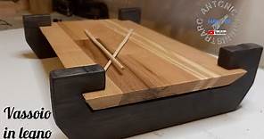 Vassoio in legno fai da te. Diy wooden tray