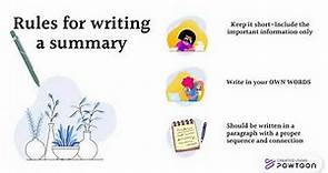 Summary Writing-Easy to do guide for kids