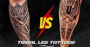80+ Tribal Leg Tattoos You Need To See!