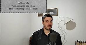 "Crítica a la ECONOMÍA POLÍTICA" - MARX (Prólogo)
