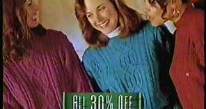 1993 Sears "Black Friday sale Hone for the Holidays" TV Commercials