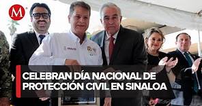 Rubén Rocha conmemora el día nacional de protección civil