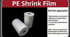PE shrink film packaging material customized ldpe shrink film roll shrink wrap