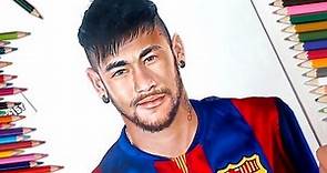 Dibujo de Neymar - Speed Drawing - Drawing Neymar