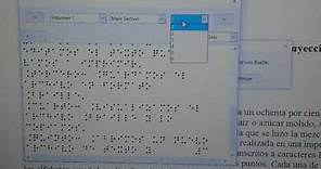 Como pasar un documento de texto a Braille
