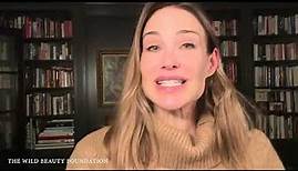 Claire Forlani Read "Wonder of Life" for The Wild Beauty Foundation
