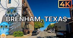 Brenham, Texas in Washington County, Texas. An UltraHD 4K Real Time Driving Tour.
