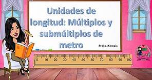Unidades de longitud: múltiplos y submúltiplos del metro