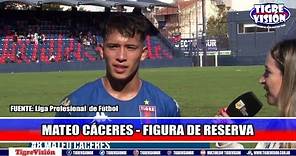 Mateo Cáceres: "Seguimos el plan de juego como nos pidió el técnico"