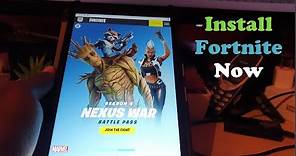 How to Install Fortnite on Android Tablet (Apk from Epic Games)