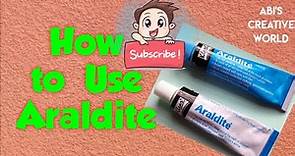 How to Use Araldite