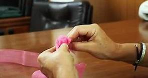 Come confezionare una rosa con un nastro in organza