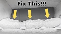 How To Actually Fix No Frost Refrigerator Ice Problem