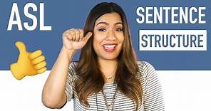 ASL Sentence Structure: Word Order in American Sign Language l ASL Lessons