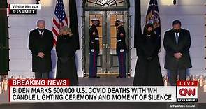 White House pays tribute to 500,000 dead from Covid-19 with moment of silence