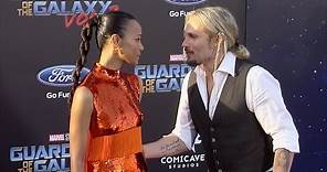 Zoe Saldana and Marco Perego "Guardians of the Galaxy Vol 2" World Premiere