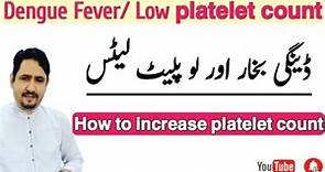 Dengue Fever Treatment Urdu Hindi | How To Increase Low Platelet Count | Irfan Azeem |
