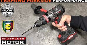 PARKSIDE PERFORMANCE TRAPANO A PERCUSSIONE RICARICABILE LIDL 20V BRUSHLESS 80Nm PSBSAP 20. VALIGETTA