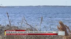 NTSB says pilot error led to plane crash that killed 8 in Carteret County