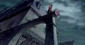 Beauty and the Beast (1991) Scene: Rooftop Battle/Gaston's Death.