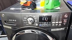 GE washer clearing error codes and diagnostic test cycle. Model GFW450SPM1DG